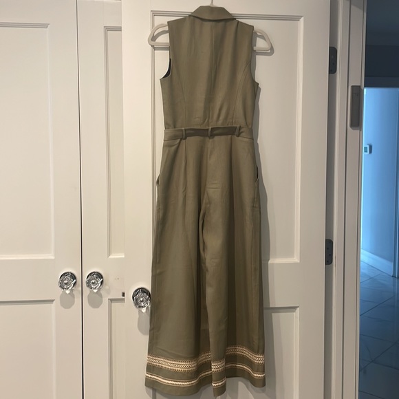 PatBO khaki green cropped jumpsuit, NWT - Picture 7 of 9